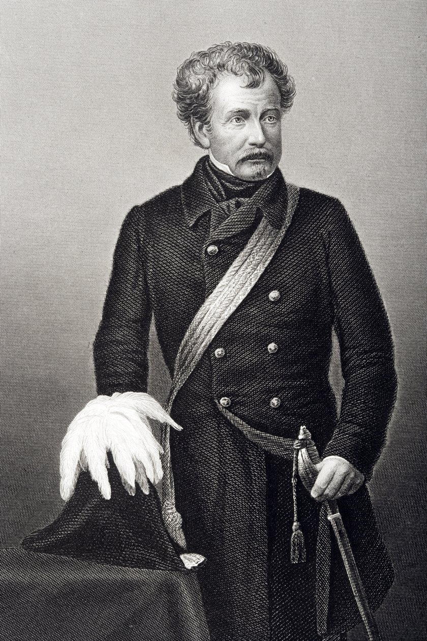 Sir Colin Campbell (1792-1863) Lord Clyde, vyryl D.J. Libra z fotografie z 