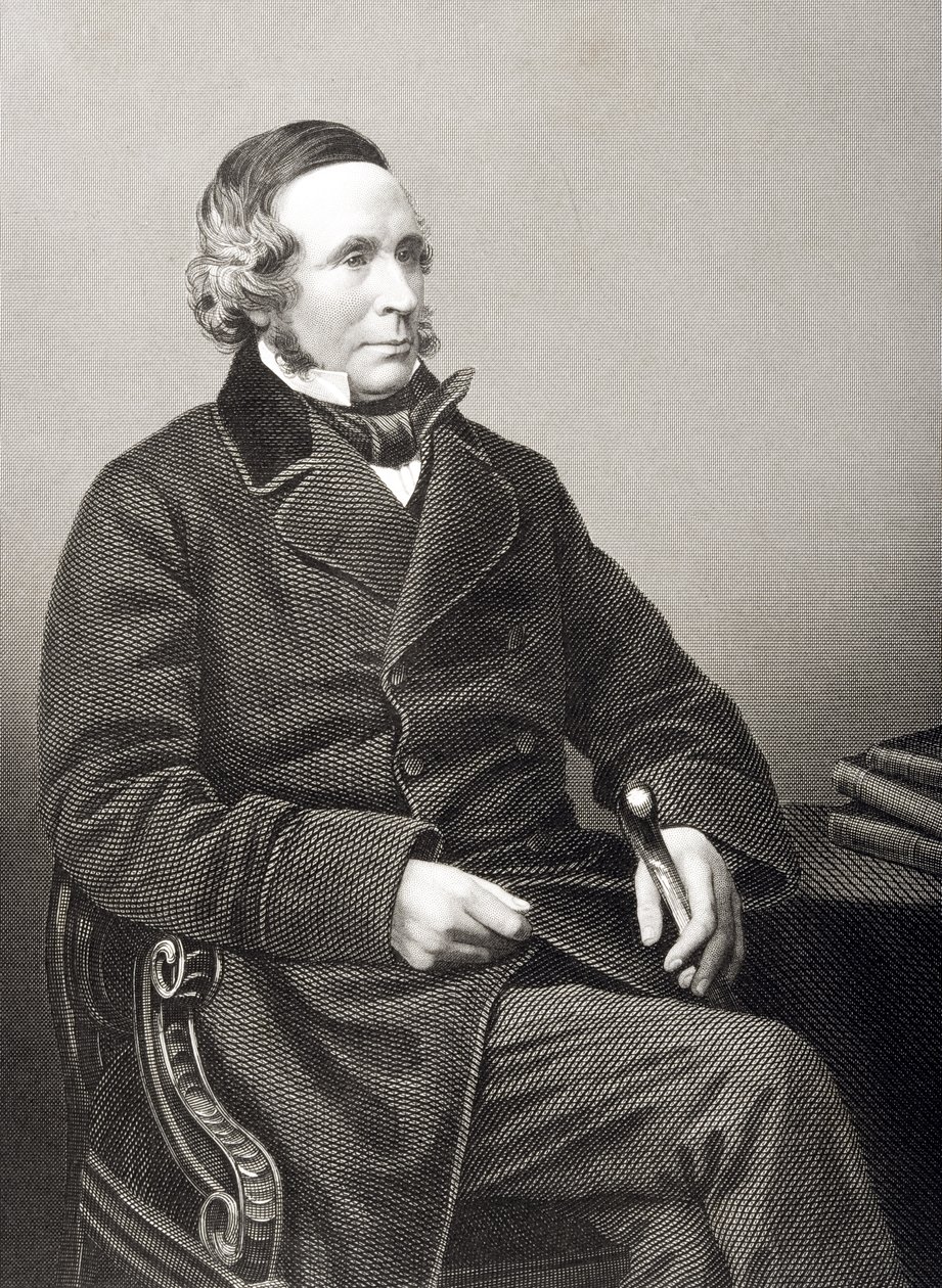 Sir Henry Singer Keating (1804-88) vyryl D.J. Libra z fotografie z 
