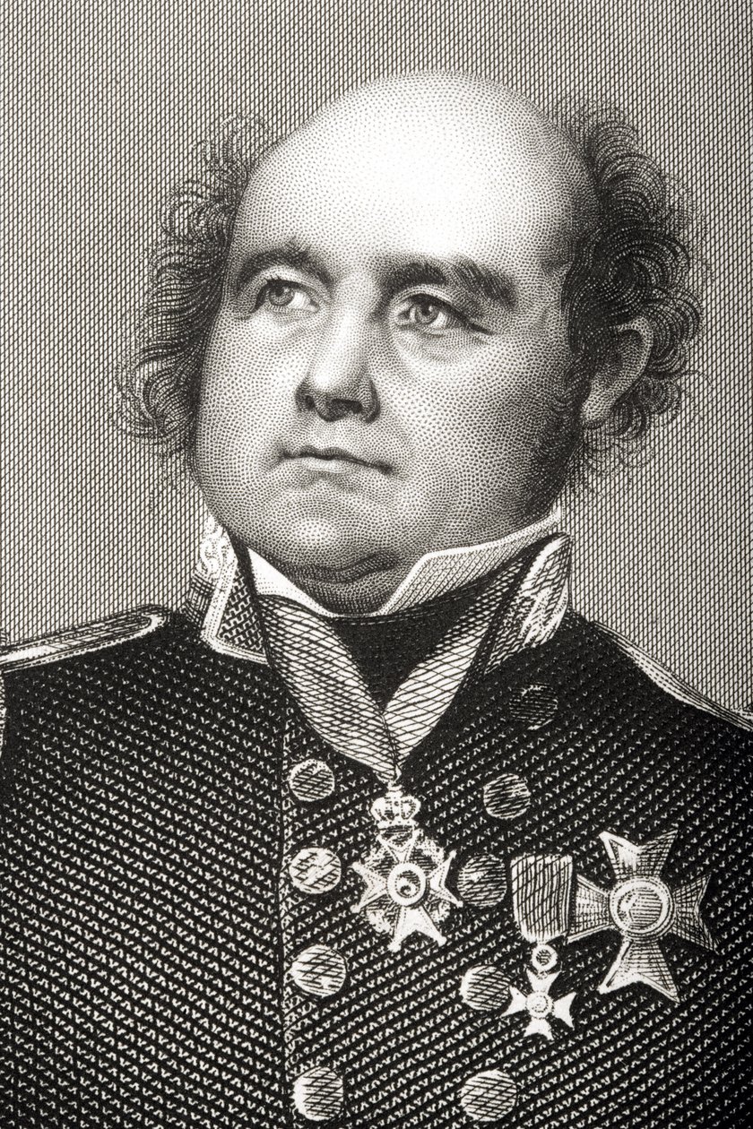 Sir John Franklin (1786-1847) vyryl D.J. Libra z fotografie z 