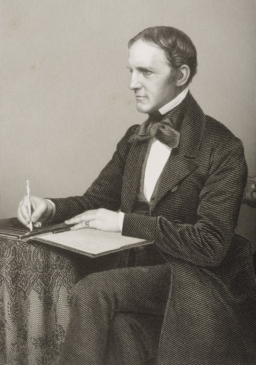 William Hickling Prescott (1796-1859) vyryl D.J. Libra z fotografie z 