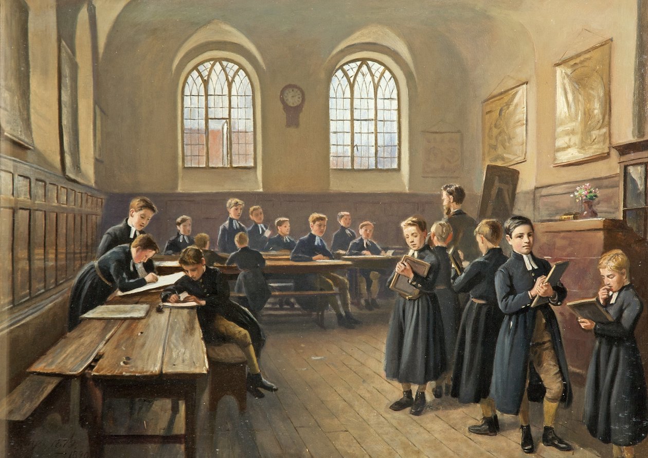 Škola s modrým pláštěm Gloucester, 1879-90 od John Kemp