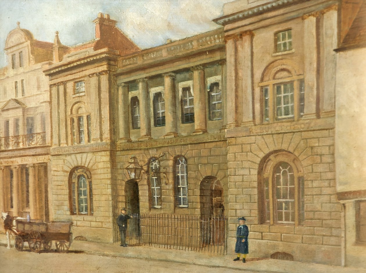 Škola Blue Coat, Gloucester, cca 1880 od John Kemp