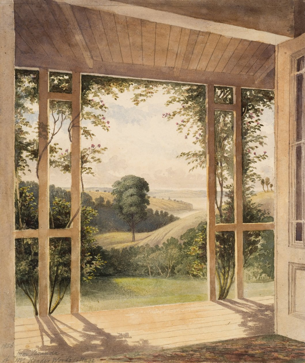 Auckland, z verandy pana Readera Woodse Cottage od John Kinder