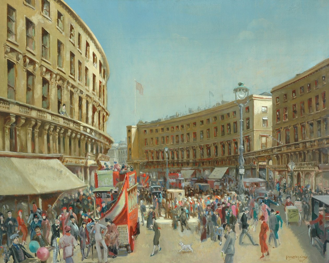 Old Regent Street, 1924 od John Kynnersley Kirby