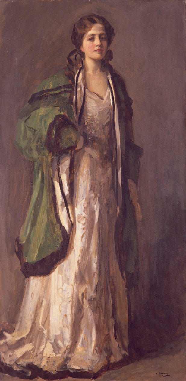 Portrét dámy v zeleném kabátě, 1903 od John Lavery