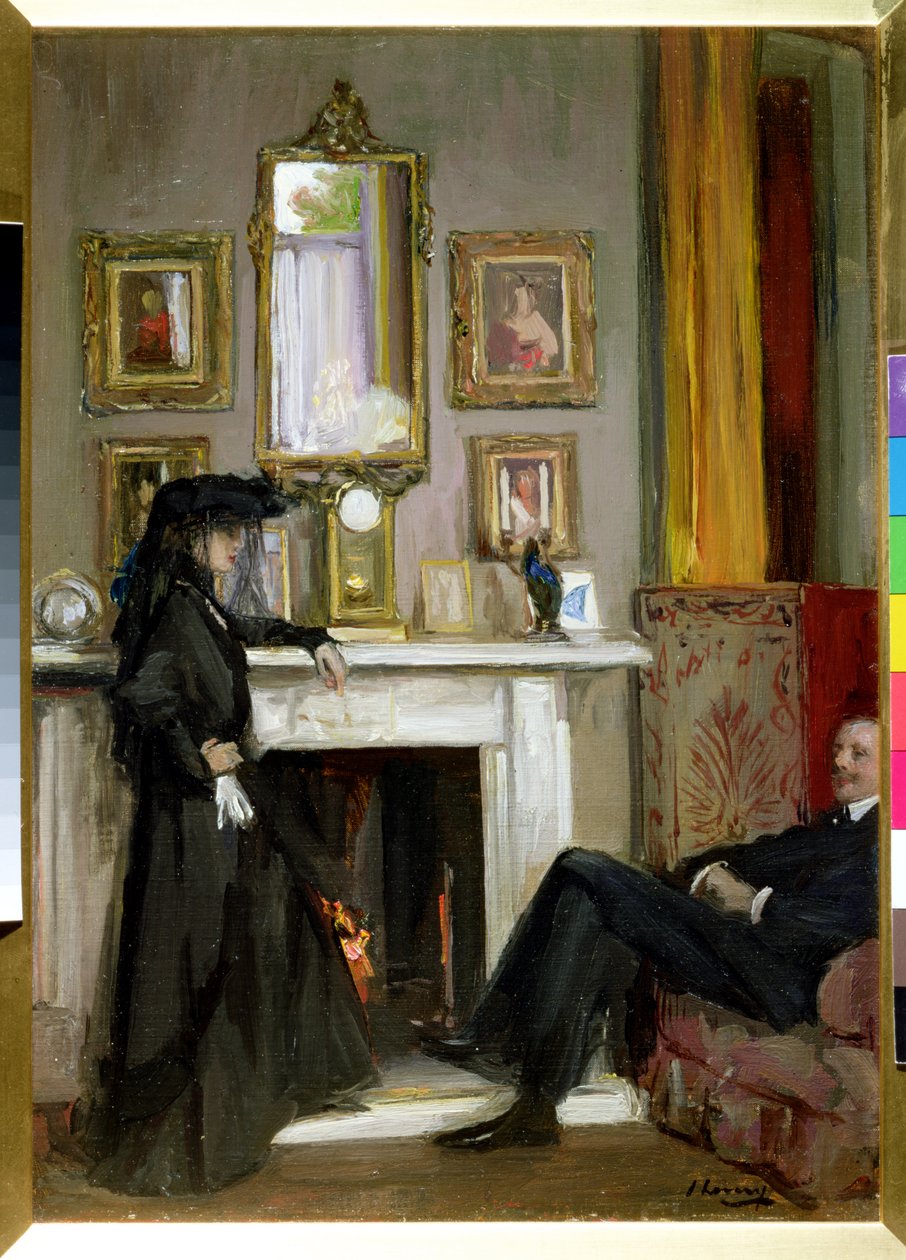 Šedý salon, Tanger od John Lavery