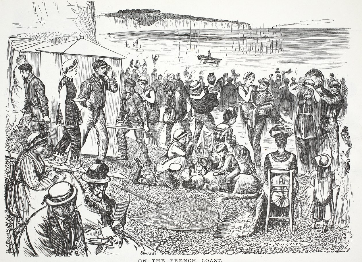 Na francouzském pobřeží od John Leech