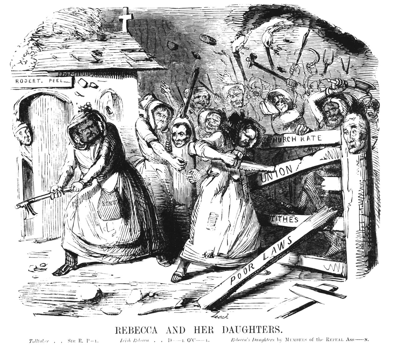 Rebecca a její dcery od John Leech