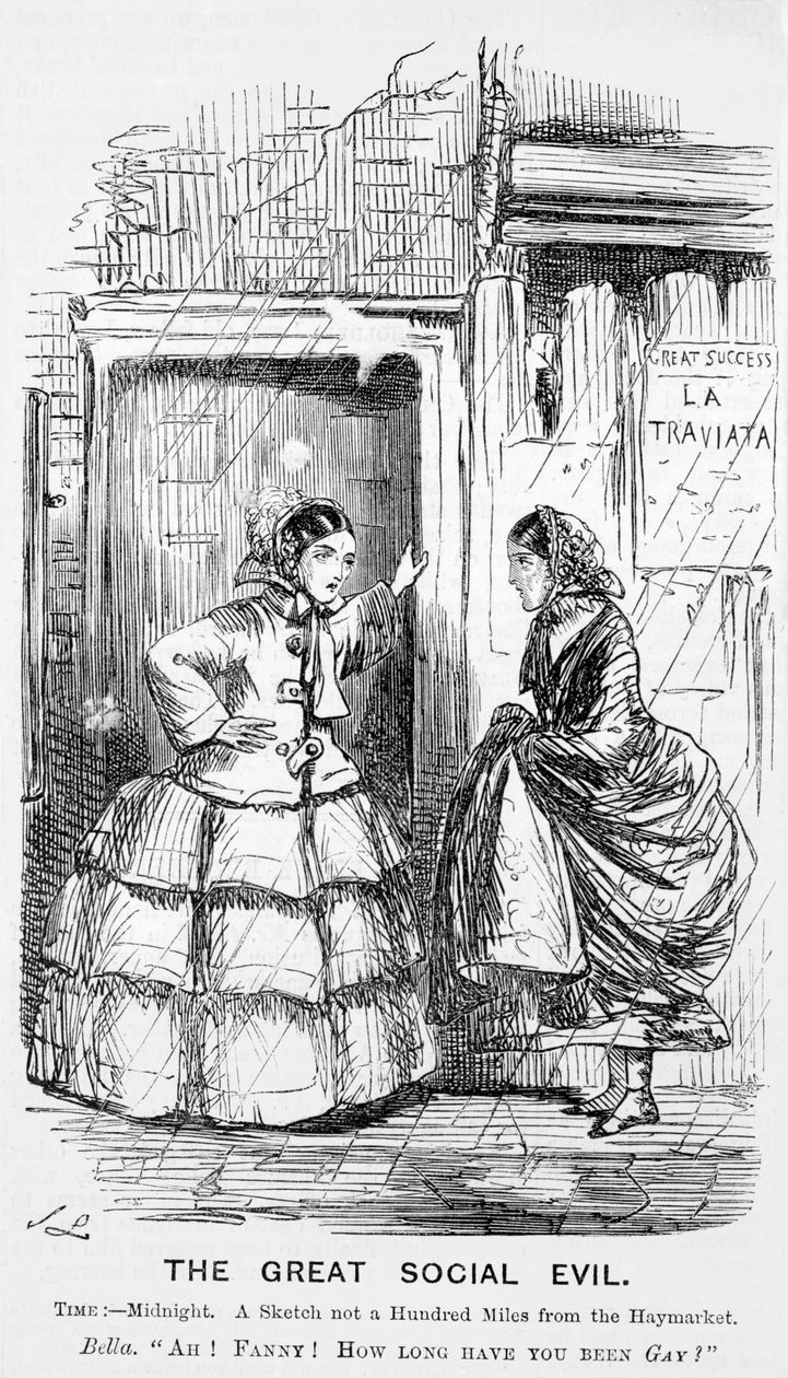 Velké sociální zlo, Punch, 1857 od John Leech