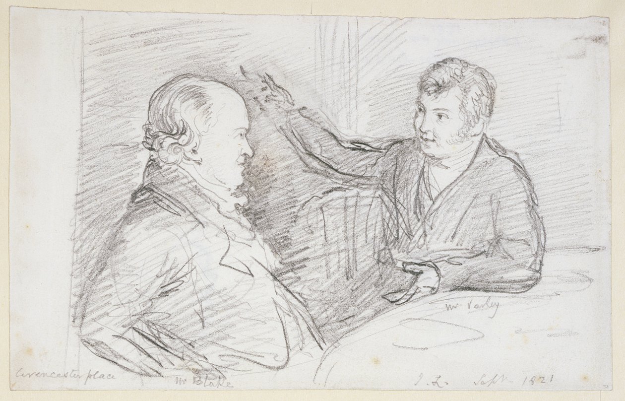 William Blake (1757-1827) v rozhovoru s Johnem Varleym (1778-1842) září 1821 od John Linnell