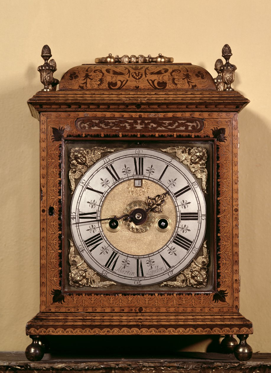 Konzolové hodiny, cca 1700 od John Martin