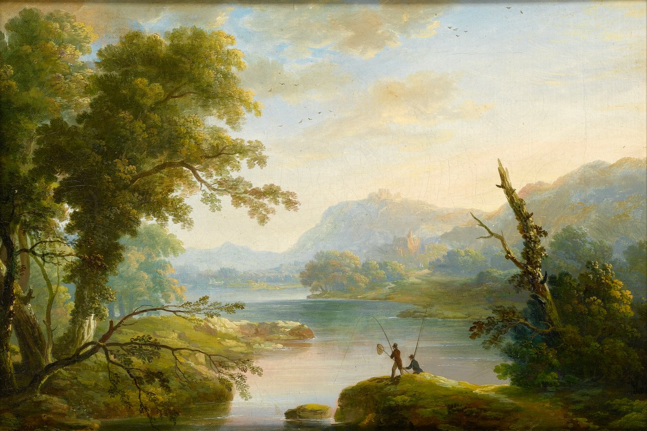 Rybáři v krajině Lakeland od John Martin
