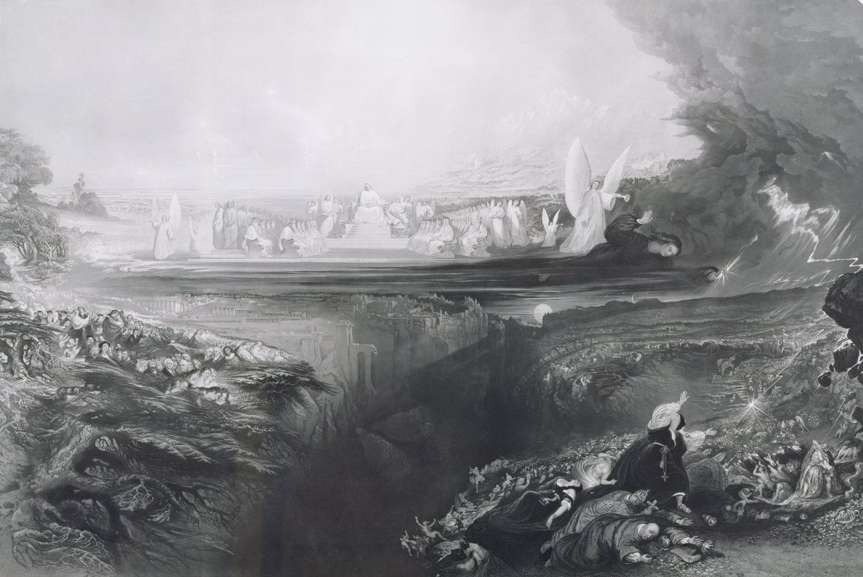 Poslední soud, vyryl Charles Mottram (1807-76) hospoda. Thomas McLean, 1856 od John Martin