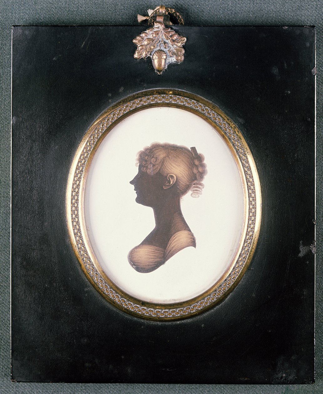 Silueta Cassandry Austenové, kolem roku 1809 od John Meiers