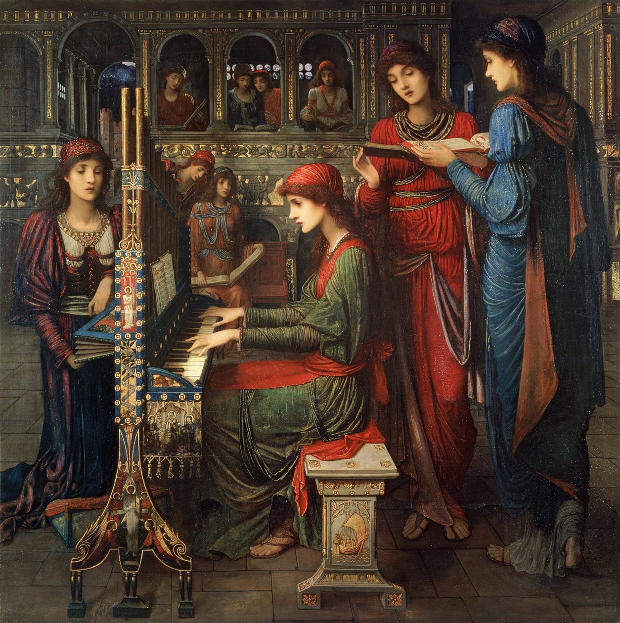 Svatý. Cecilia, 1897 od John Melhuish Strudwick