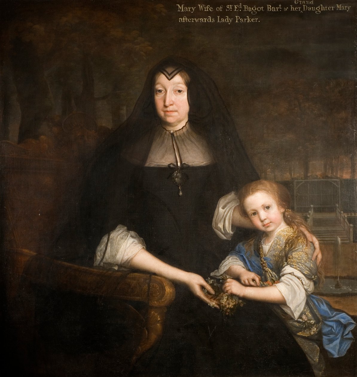 Lady Mary Bagot a její vnučka Mary od John Michael Wright