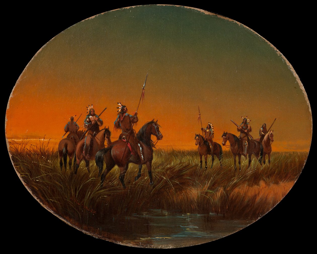 Výzva, kolem roku 1870 od John Mix Stanley