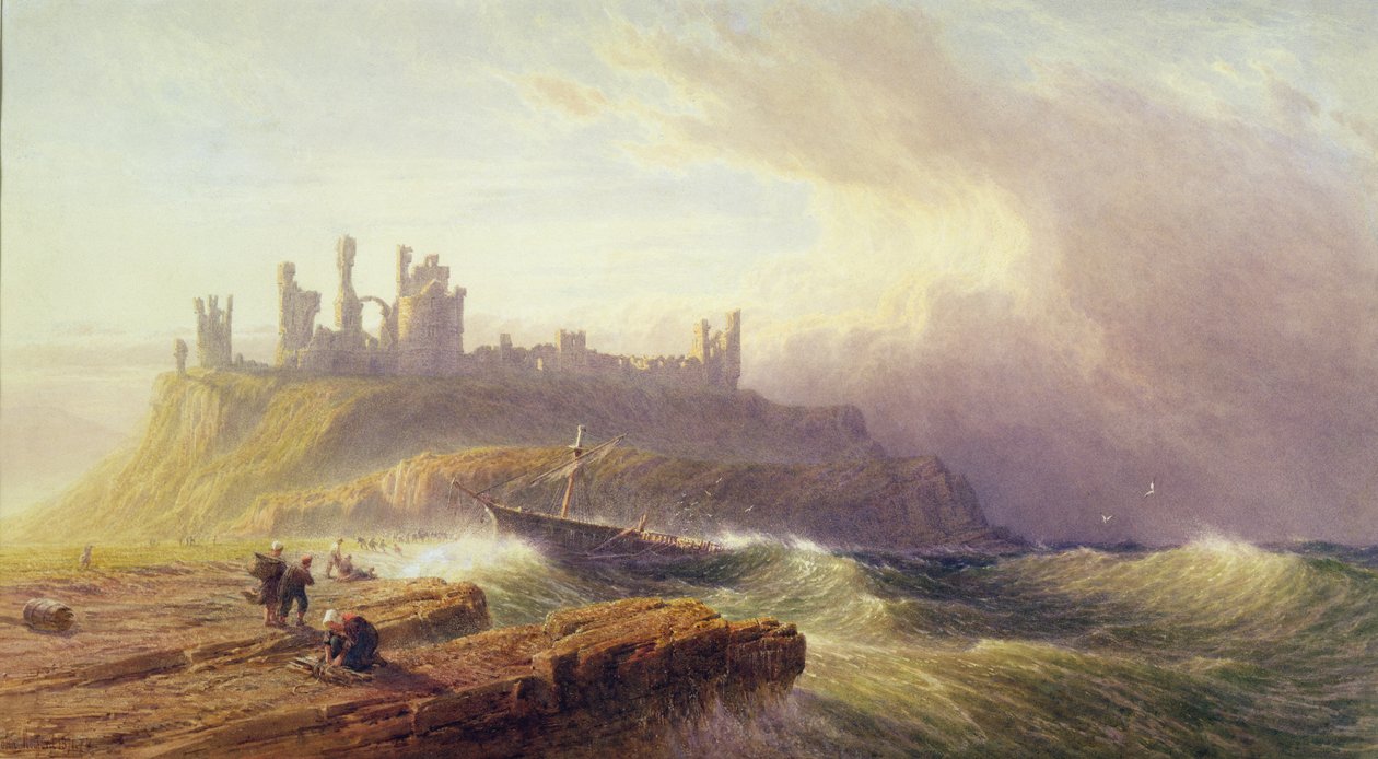 Hrad Dunstanburgh, Northumberland od John Mogford