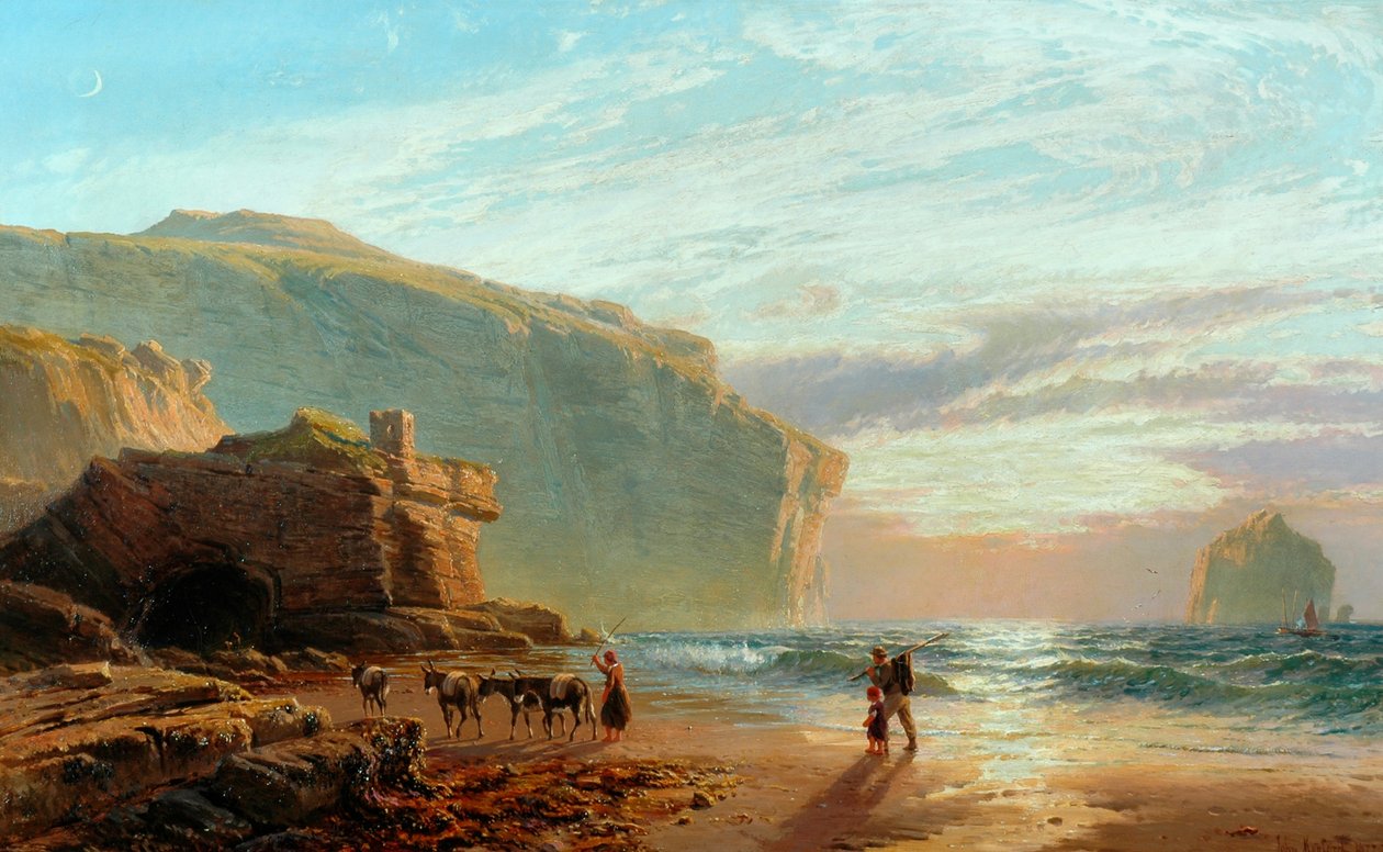 U cornwallského pobřeží (Trebarwith Strand), 1877-78 od John Mogford