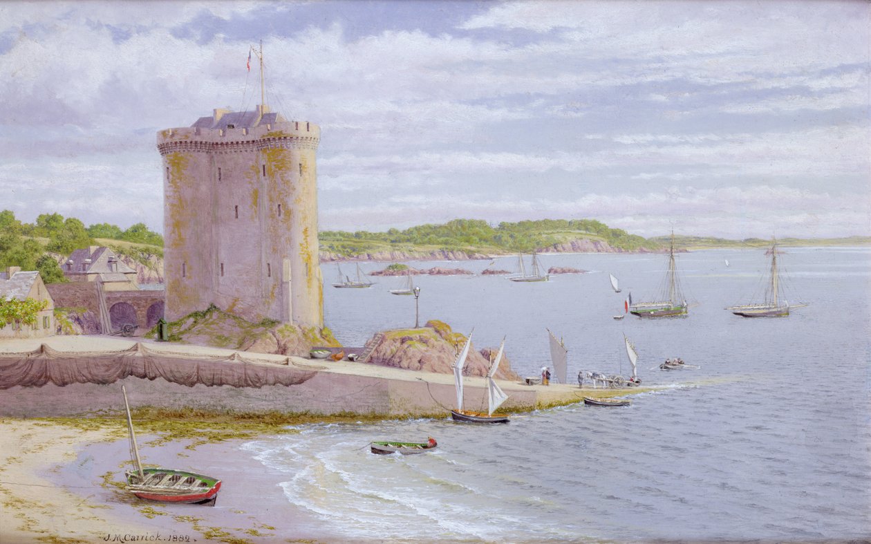 Věž Solidor, St. Malo, 1882 od John Mulcaster Carrick