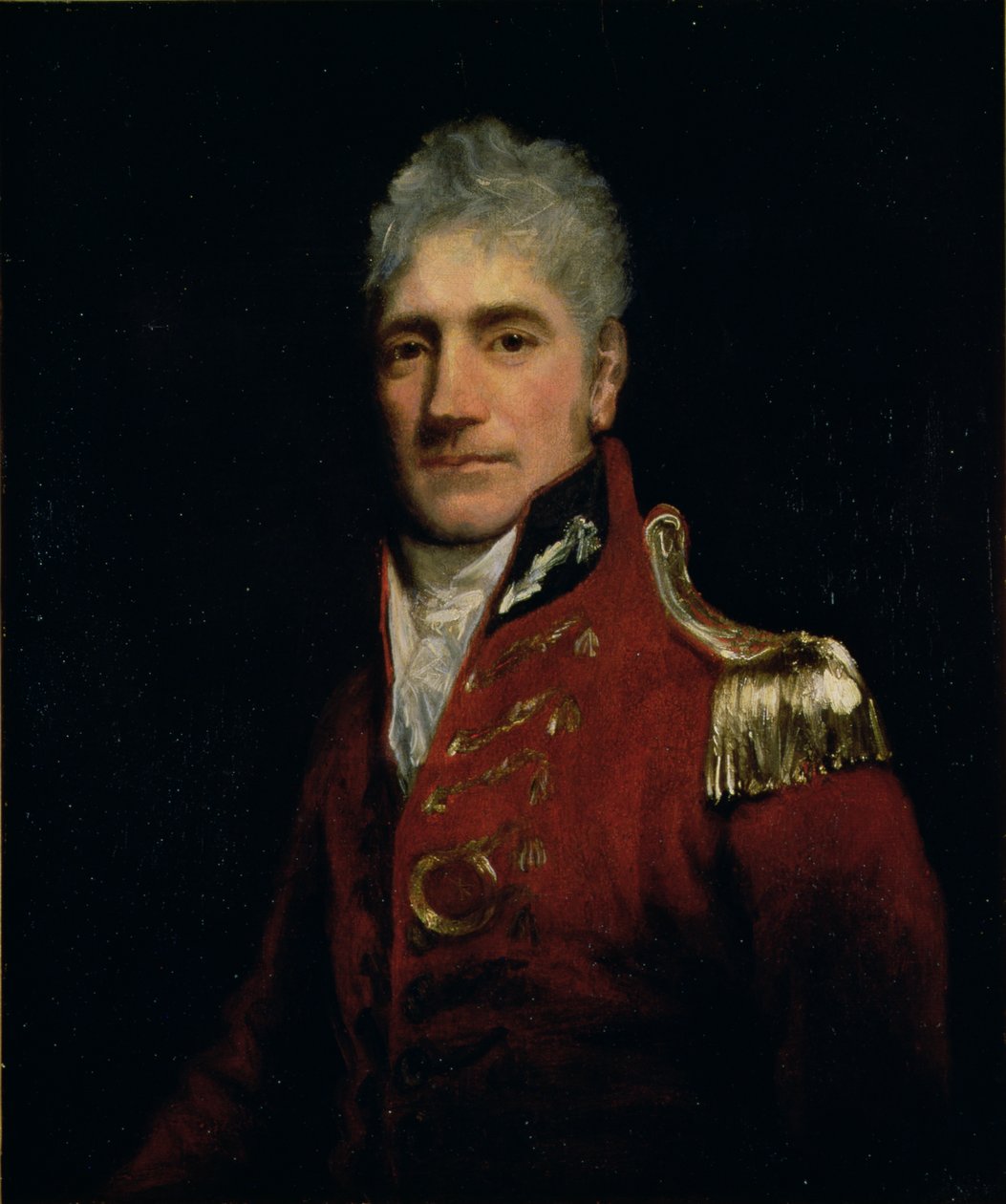 Možná portrét generálmajora Lachlana Macquarieho (1761-1824), guvernéra Nového Jižního Walesu 1809-21, ‚otce Austrálie‘, kolem roku 1805 od John Opie