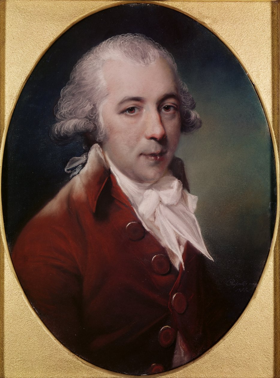 Portrét Richarda Brinsleyho Sheridana (1751-1816) 1788 (pastel na šedém papíře) od John Russell