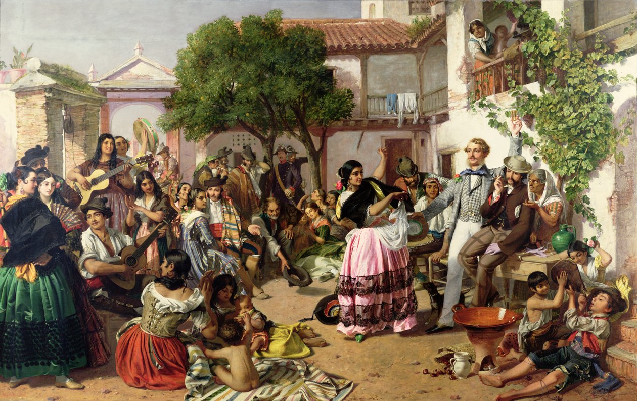 Život mezi Cikány, Sevilla, 1853 od John Phillip