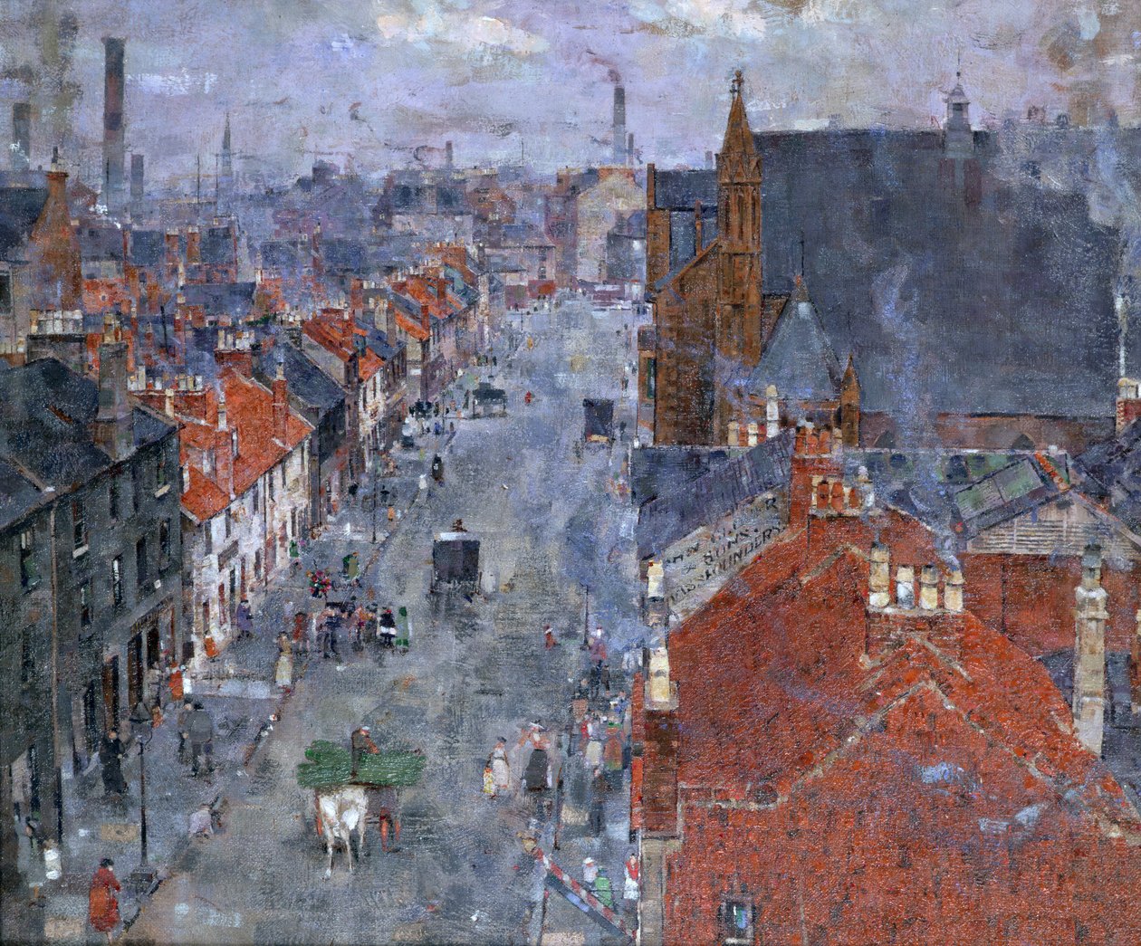 Muslin Street, Bridgeton, Glasgow od John Quinton Pringle