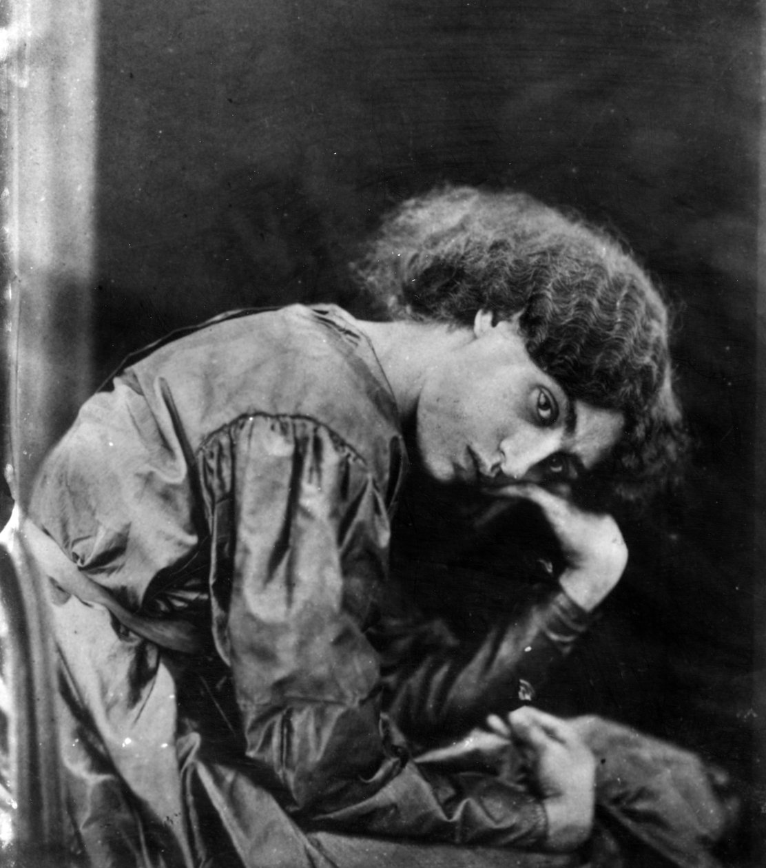 Jane Morris, pózoval Dante Gabriel Rossetti, 1865 (tisk alba) od John R. Parsons