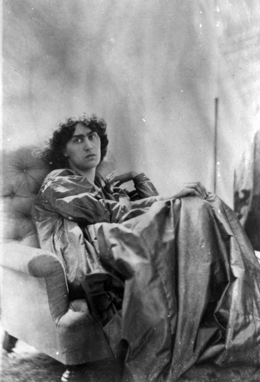 Jane Morris, pózoval Dante Gabriel Rossetti, 1865 (tisk alba) od John R. Parsons