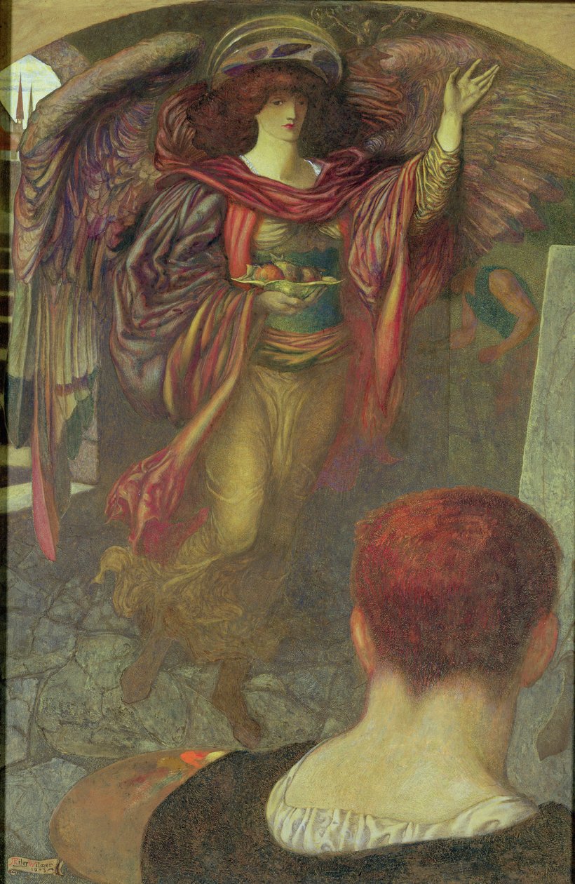 Malířova vize: Angela Dorothea, 1903 od John Riley Wilmer