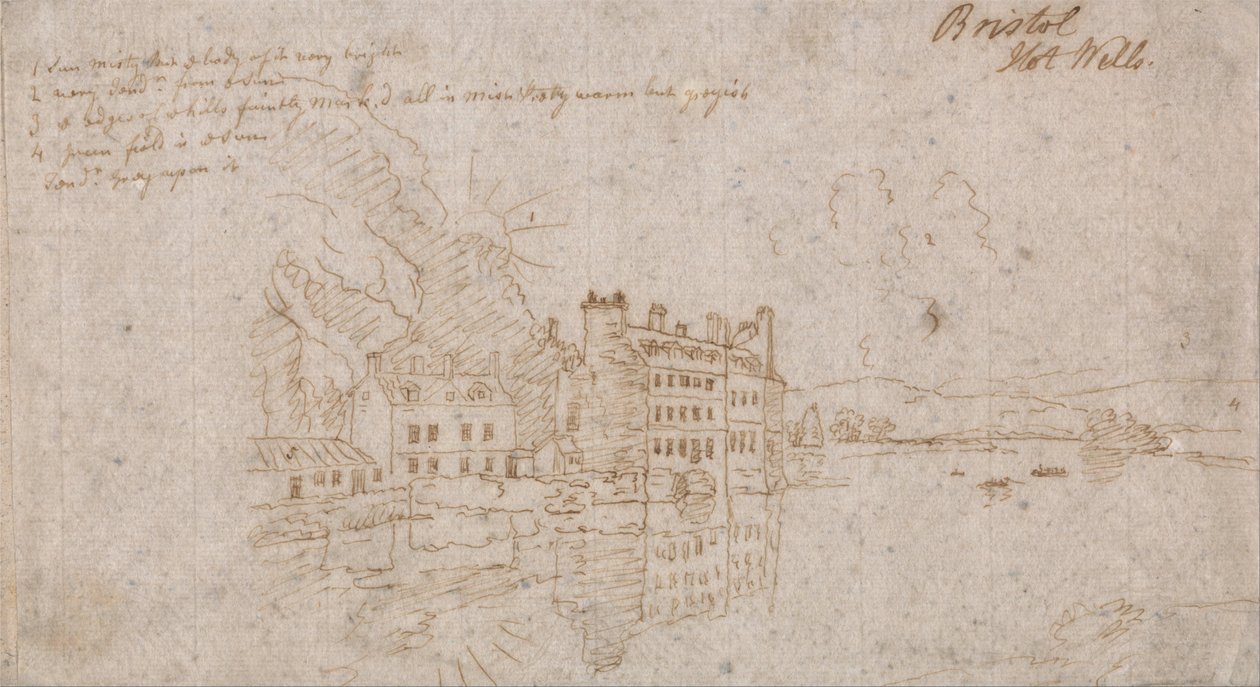 Bristolské horké studny od John Robert Cozens