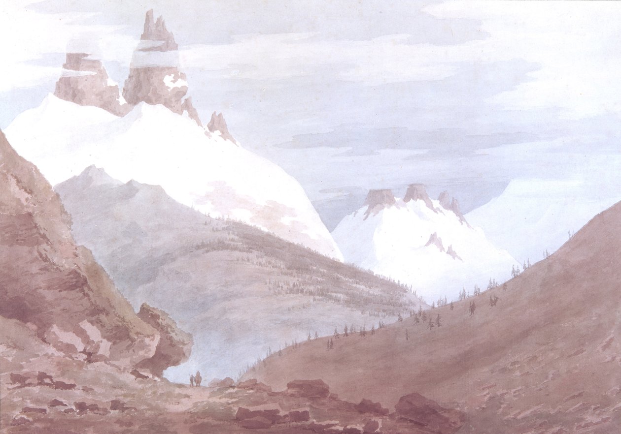 Chamonix a Martigny od John Robert Cozens