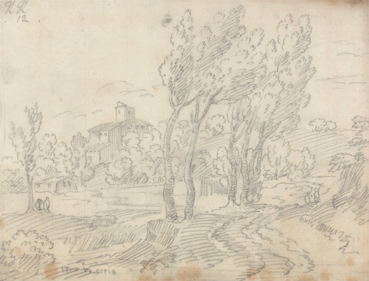 Klášter Monte Olivetto poblíž Florencie od John Robert Cozens