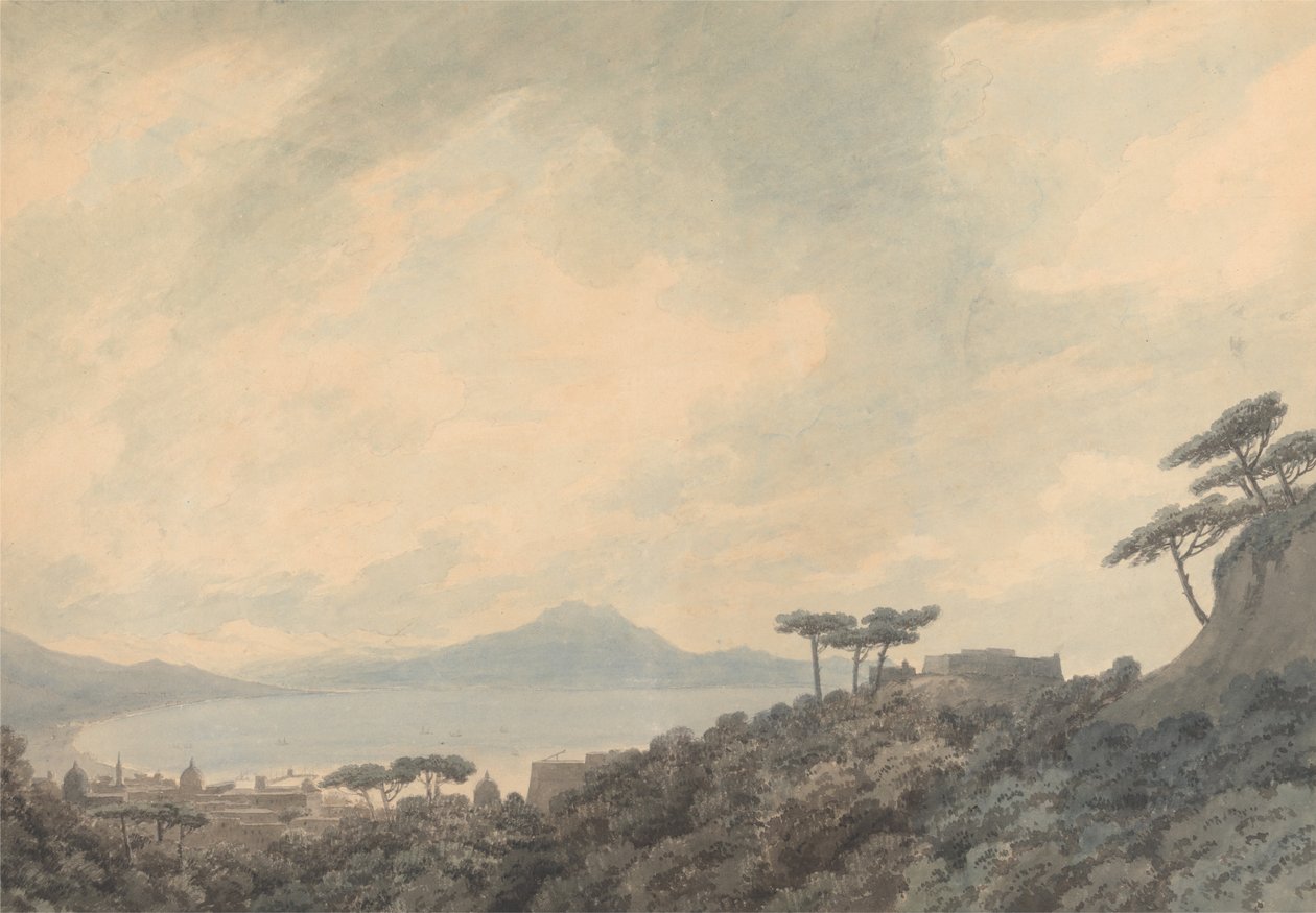 Neapolský záliv od Capodimonte od John Robert Cozens