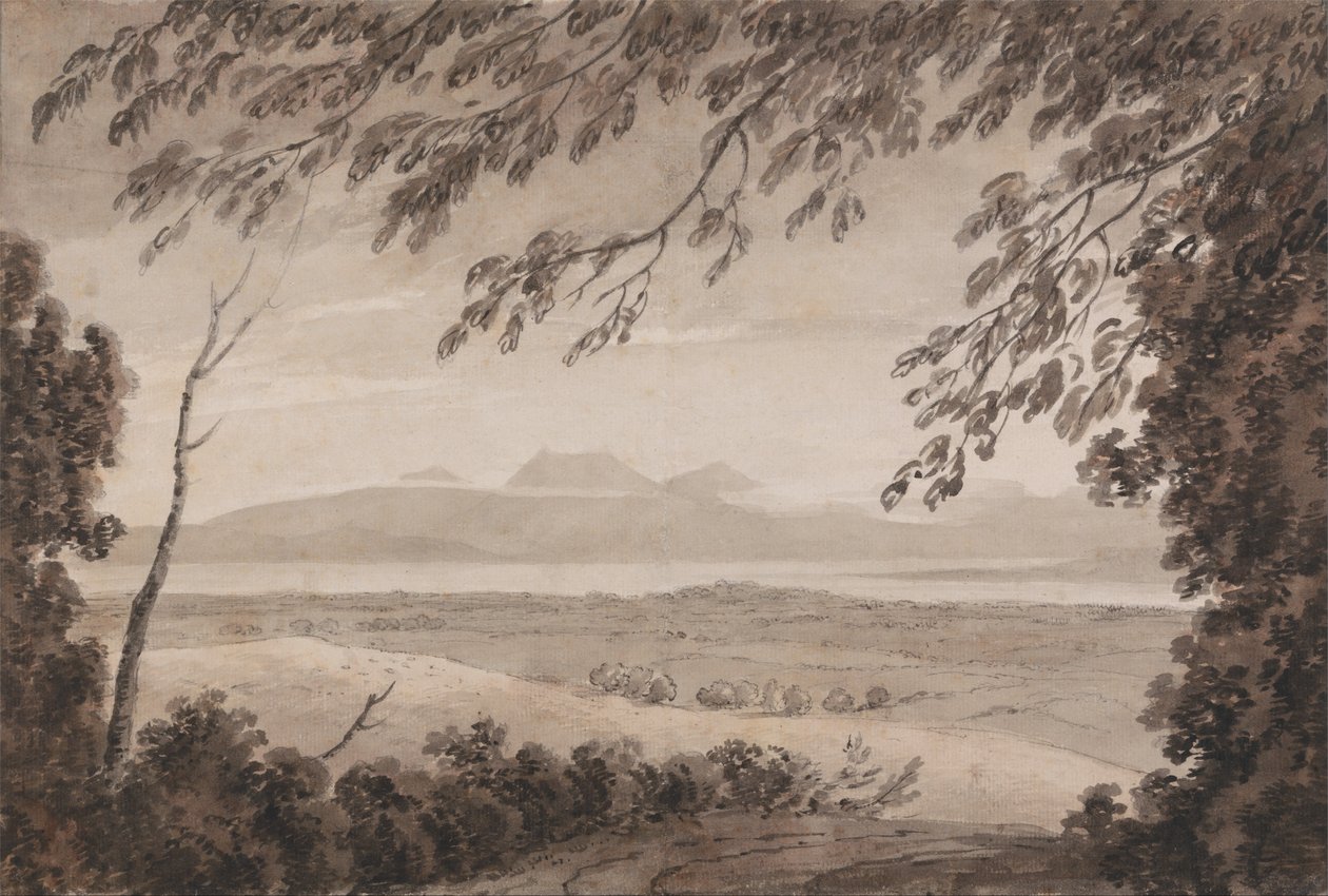 Ženevské jezero z kantonu Bern od John Robert Cozens