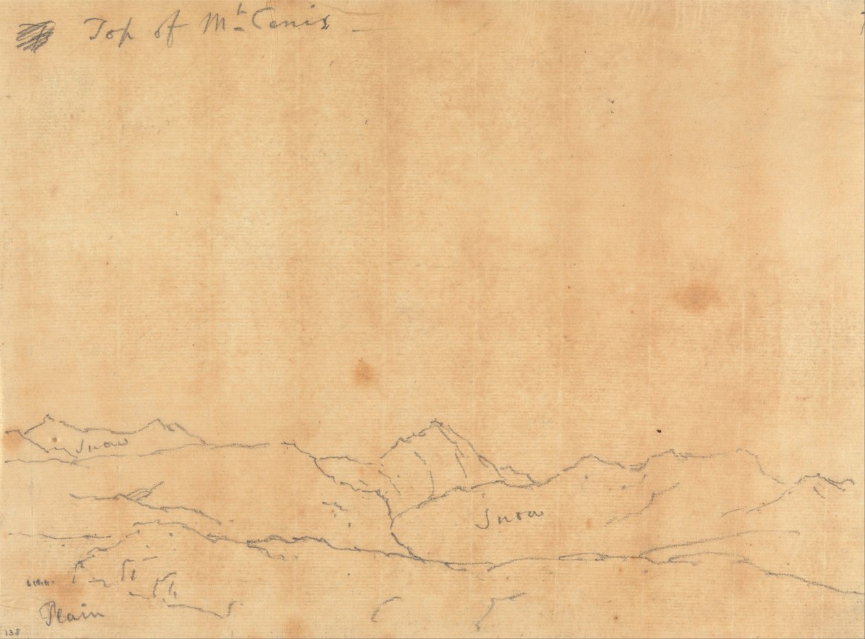 Vrchol Mont. Cenis od John Robert Cozens
