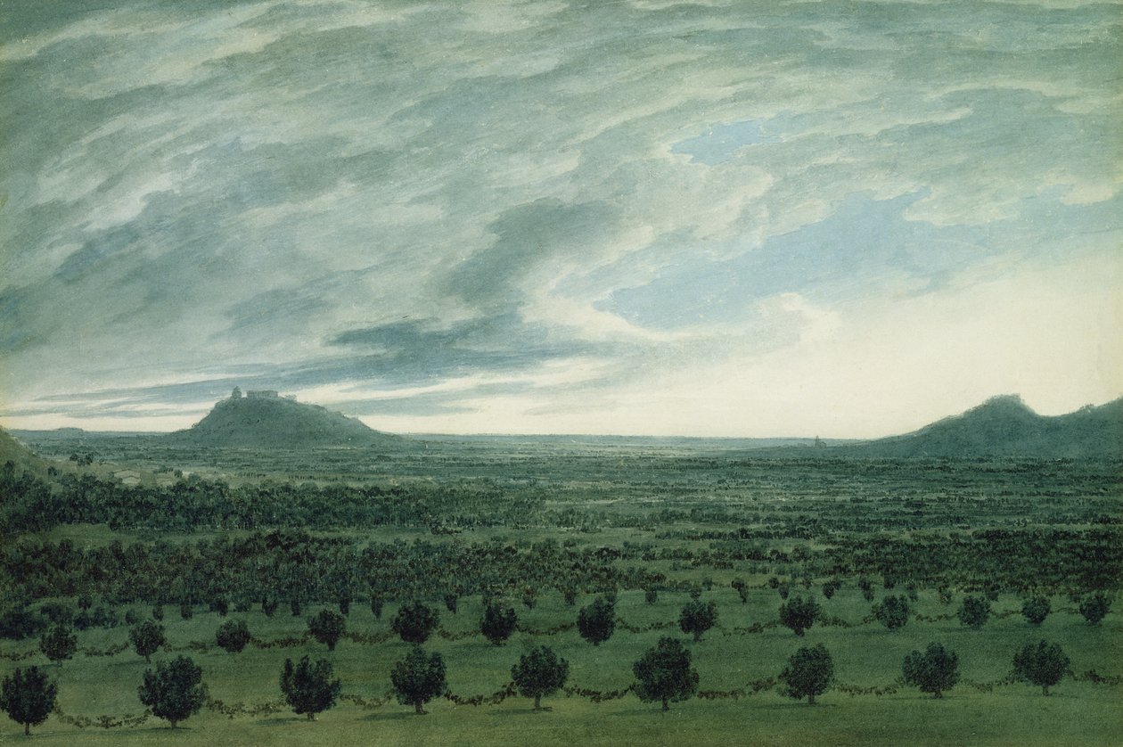 Pohled z Mirabella, kolem roku 1782 od John Robert Cozens