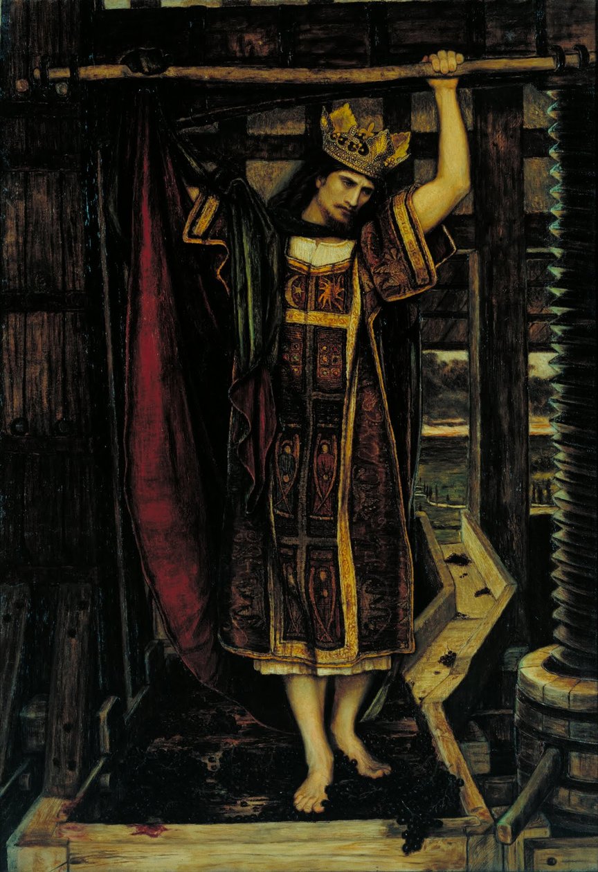 Vinařský lis od John Roddam Spencer Stanhope