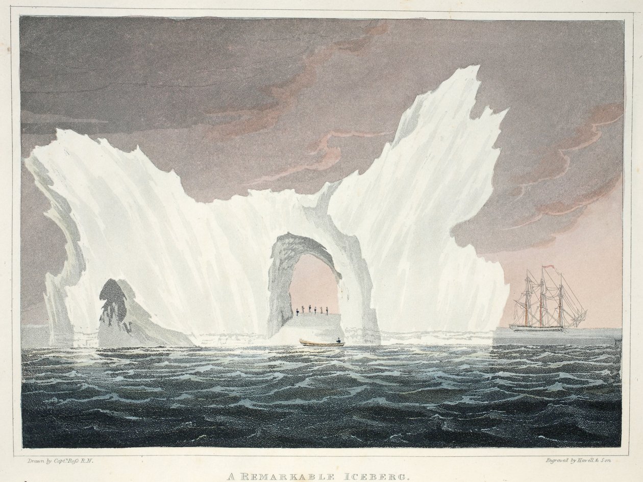 A Remarkable Iceberg, červenec 1818, ilustrace z 