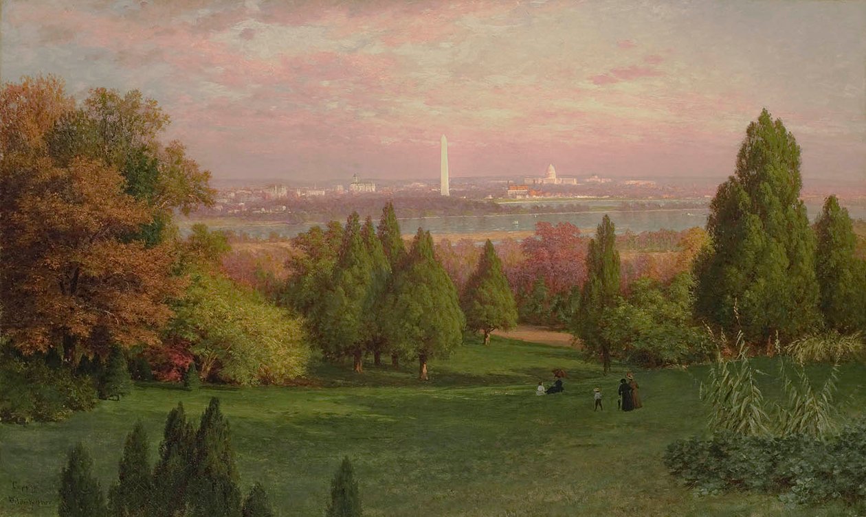 Pohled na Washington z Arlingtonu od John Ross Key
