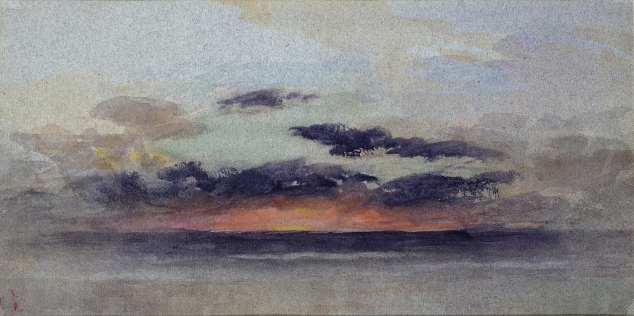 Bouřlivý západ slunce od John Ruskin