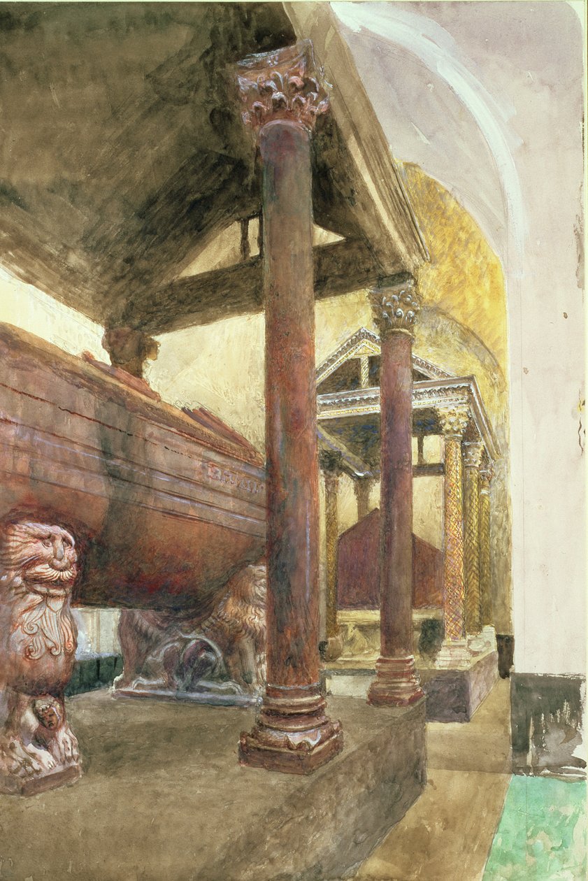 Hrobka Fridricha II., Palermská katedrála, Sicílie, 19. století od John Ruskin
