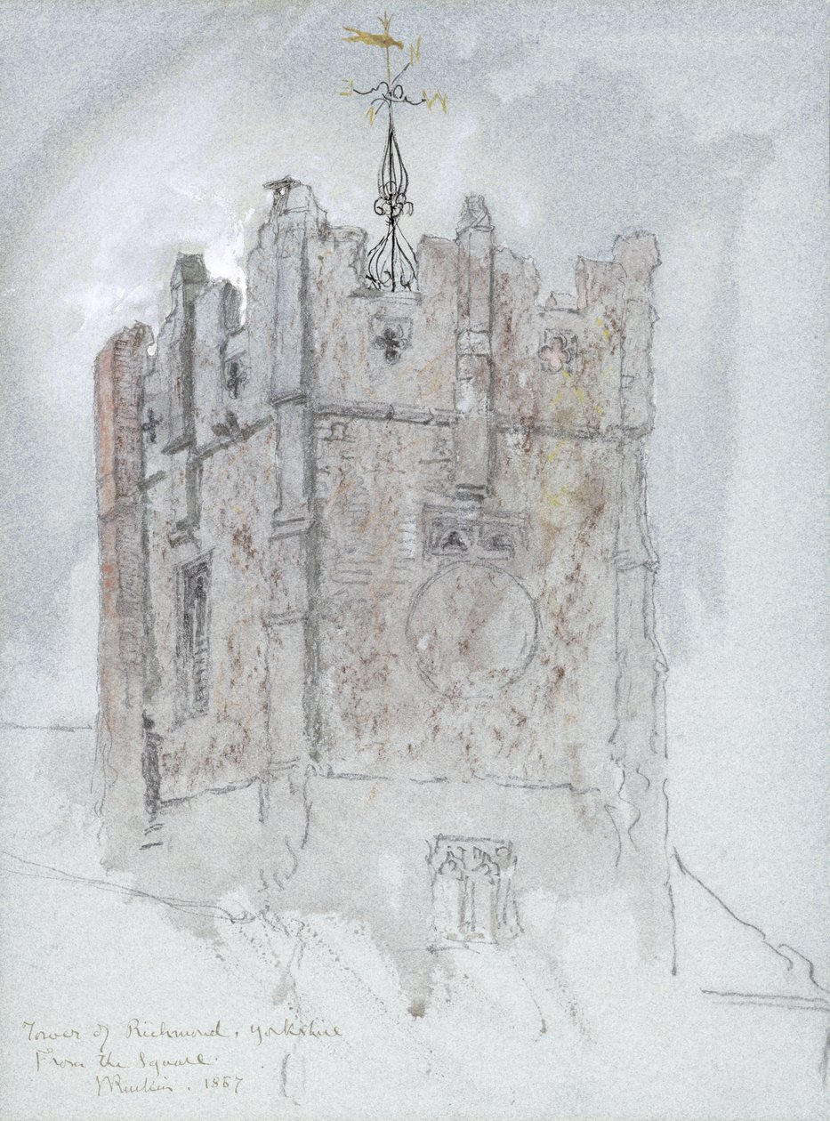 The Tower of Trinity Church, Richmond, 1867 od John Ruskin