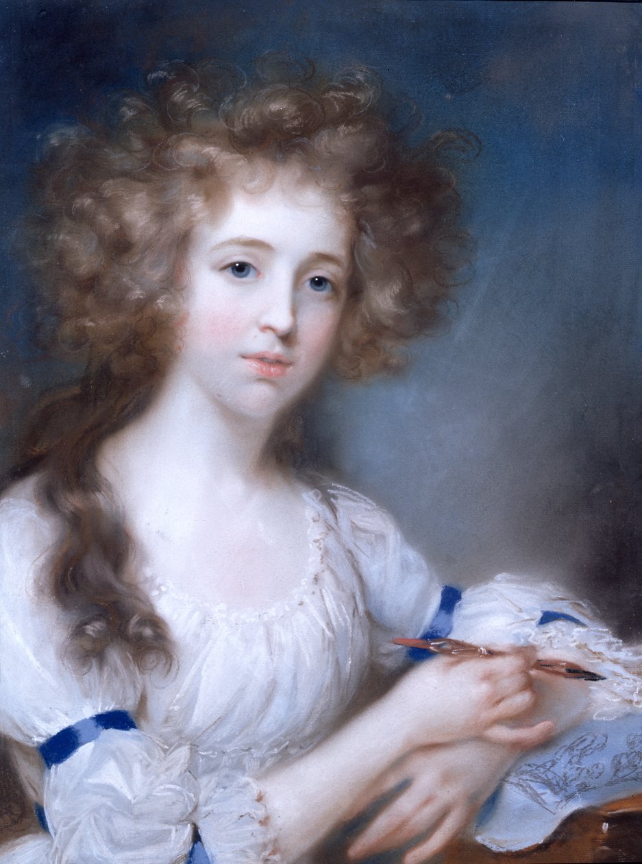 Portrét dámy (pastel) od John Russell