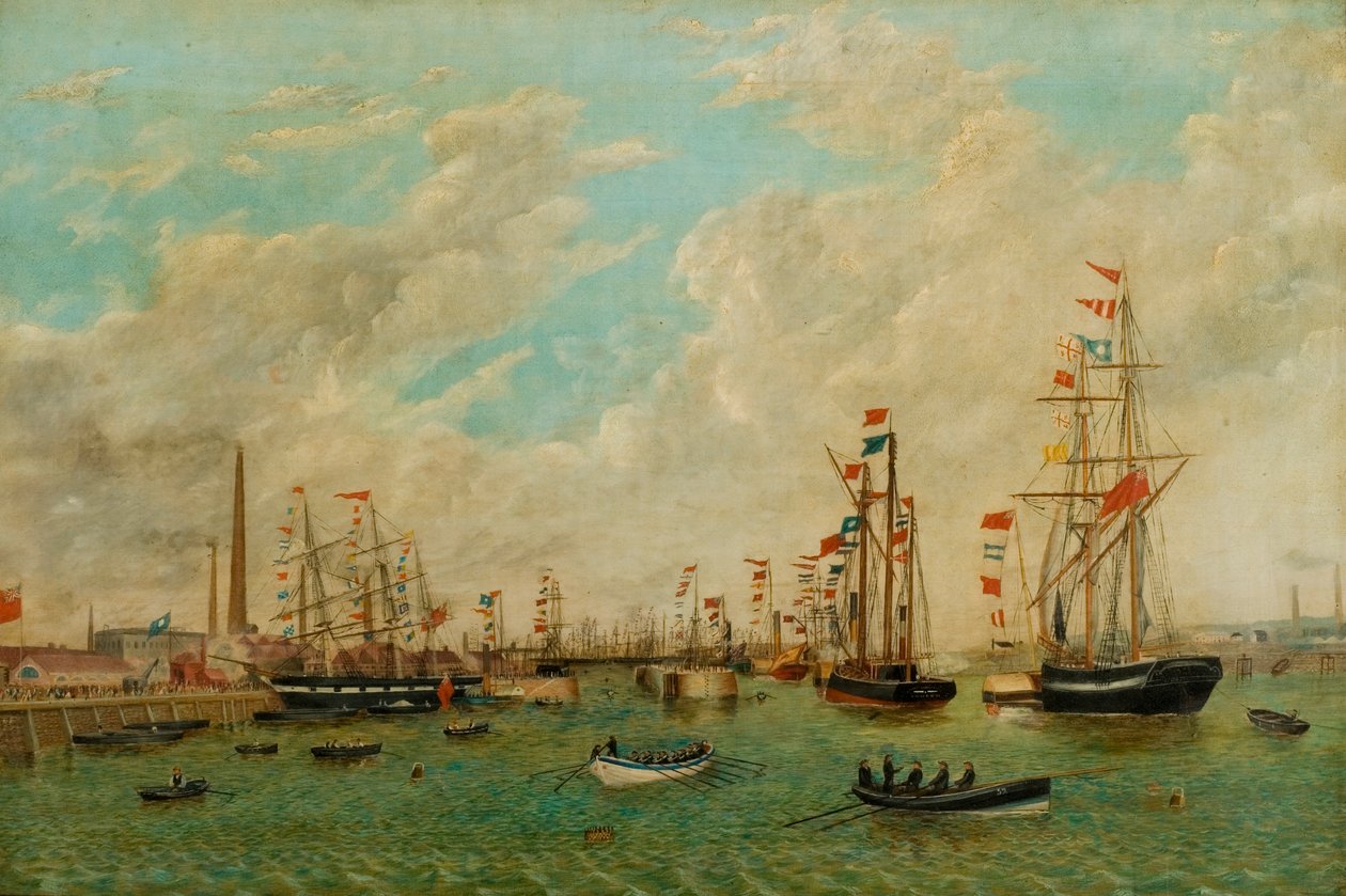 Otevření Tyne Dock, 3. března 1859 od John Scott