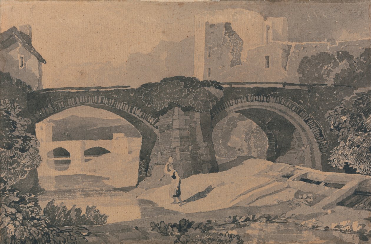 Brecon Bridge, Yorkshire od John Sell Cotman
