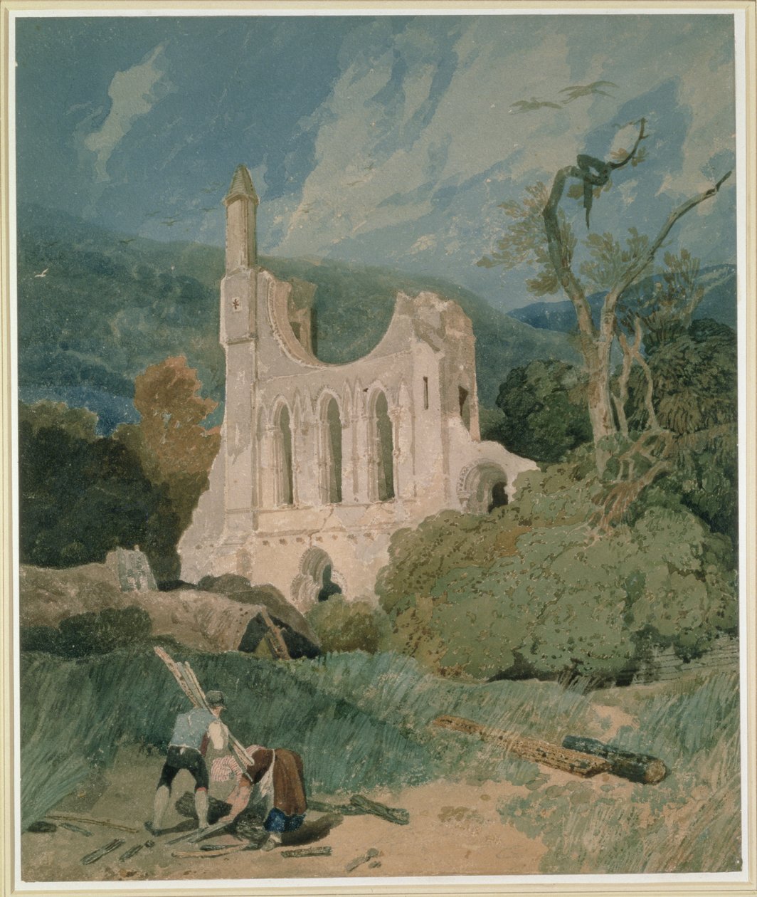Opatství Byland, Yorkshire, asi 1809 od John Sell Cotman