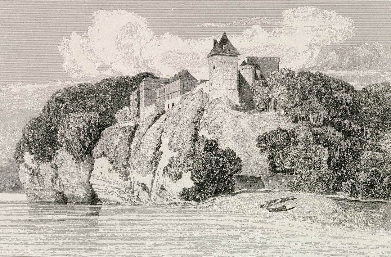 Castle at Tancarville, publikoval 1. října 1821 od John Sell Cotman