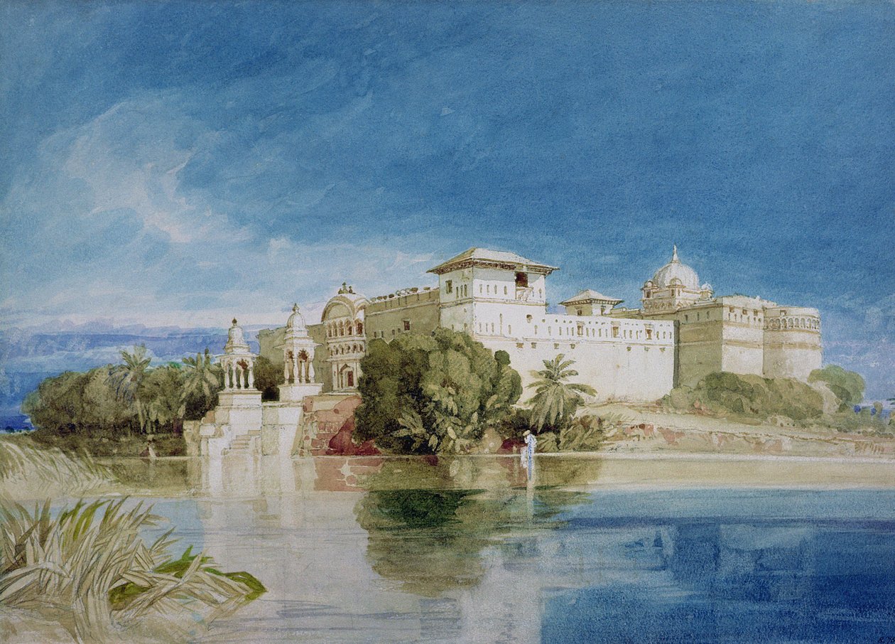 Palác Perawa, Malwa, Střední Indie od John Sell Cotman